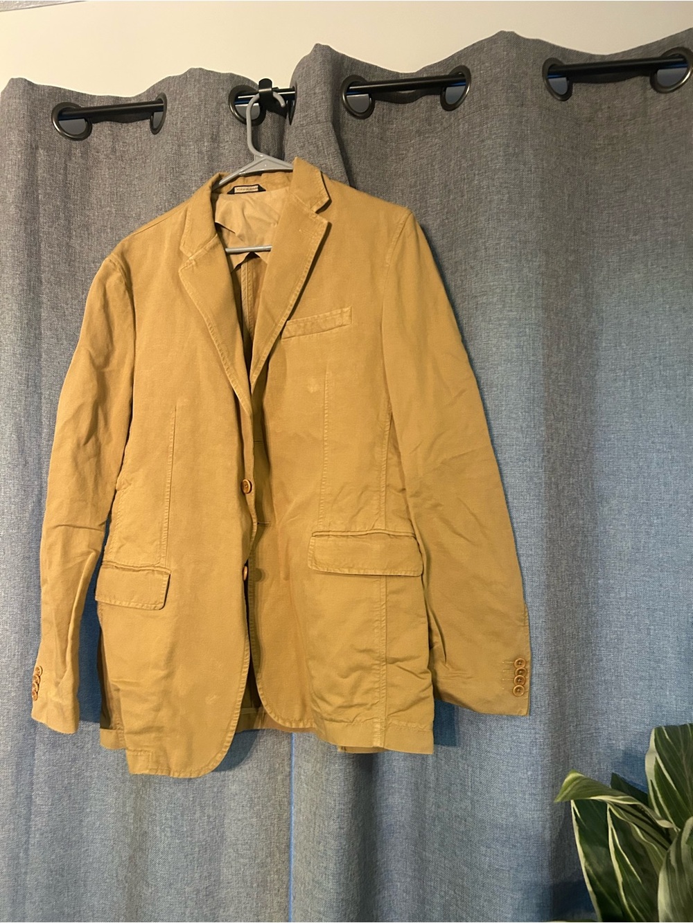 Banana Republic Men's Cotton Blazer in Mustard
